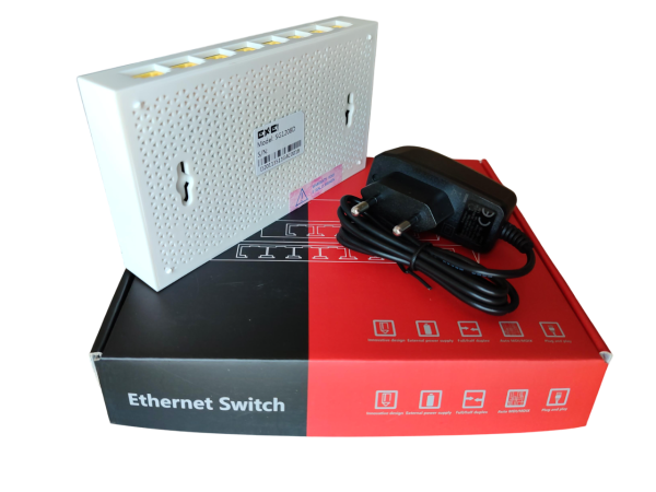 ExeLink SG1208D swich 8x 10/100/1000 Base T-Ports, plastično kućište - Image 2