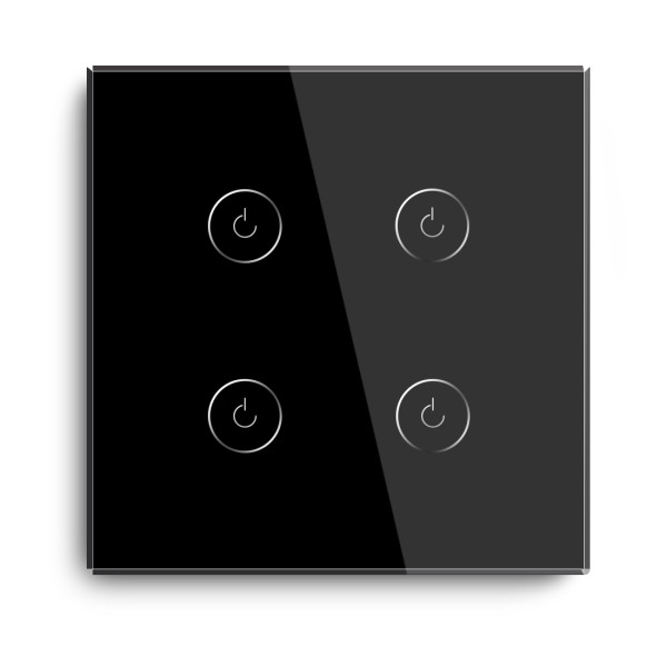 Wi-Fi pametni prekidač 4G TUYA Crni (WIFI TOUCH SWITCH)