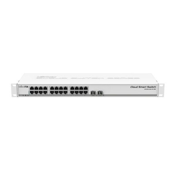 MikroTik CSS326-24G-2S+RM with SwitchOS, rackmount case
