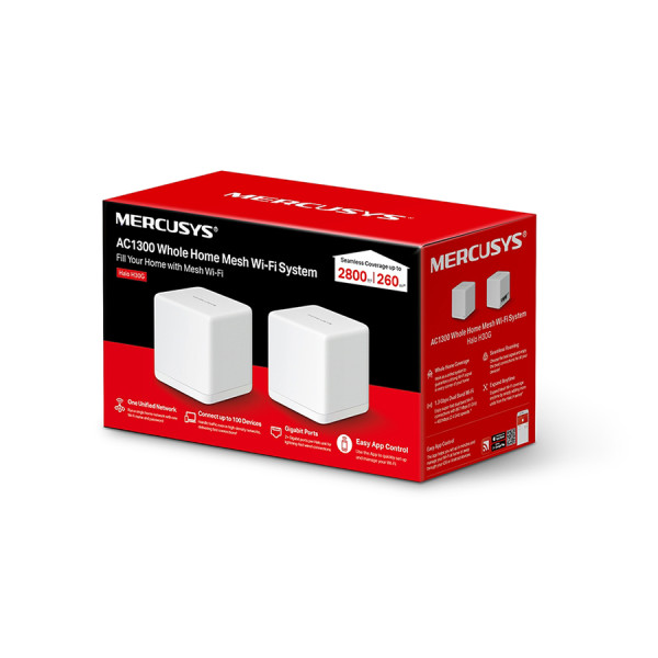 Mercusys Halo H30G pristupna tačka AC1300 (2 pack), Halo Mesh Wifi System - Image 2