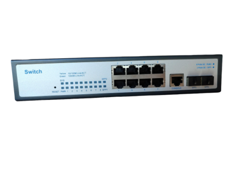 ExeLink SG2510 switch za Rack sa 8x10/100/1000 Base-T;2x1000 Base-X SFP porta L2 Managed