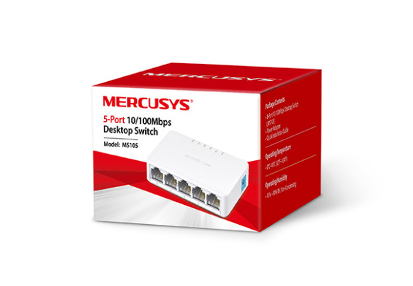 Mercusys MS105 switch 5x brzih Ethernet portova - Image 2