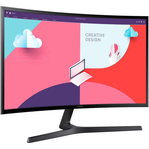 Monitor Samsung S24C366EAU 61cm/24inca (1920x1080) Curved 16:9 4ms 75Hz HDMI VGA VESA Full HD Black - Image 3