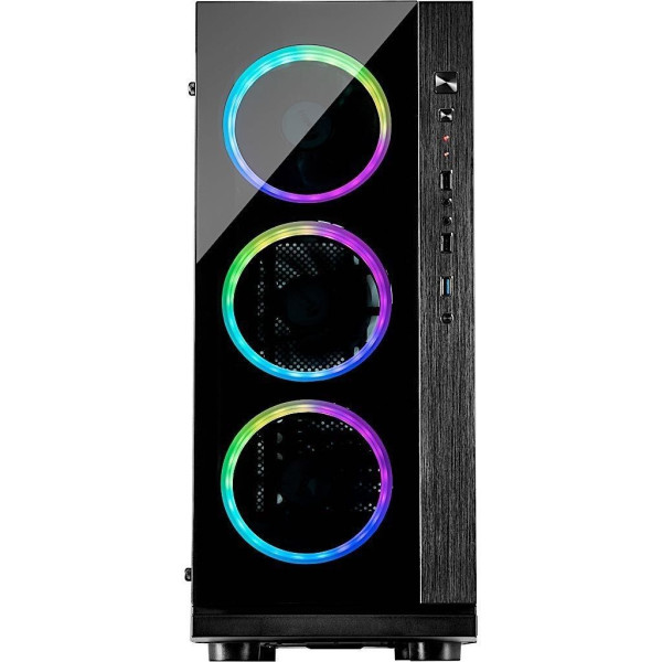 Kućište Midi Inter-Tech W-III RGB Tower black I RGB - Image 4