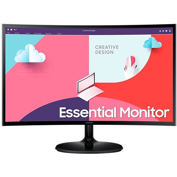 Monitor TFT 61cm/24 (1920x1080) Samsung S24C360EAU 16:9 4ms HDMI VGA VESA Full HD Black