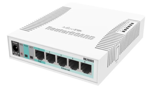 MikroTik CSS106-5G-1S Switch 5x RJ45 1000Mb/s, 1x SFP RB260GS