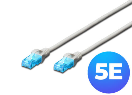 DK-1512-005 patchcord kabl 5e U/UTP CCA 0,25m sivi