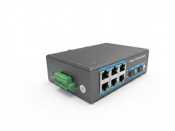 ExeLink ISF1008 neupravljivi industrijski switch 6x10/100 Base-TX ports 2x100 Base-FX SC Port - Image 2