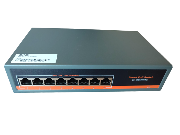 ExeLink SG1008P neupravljivi switch 8x10/100/1000 Base-T(POE/POE+) porta