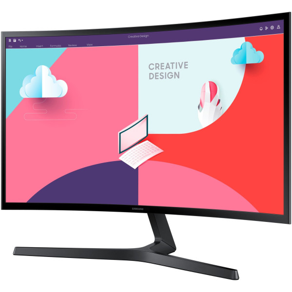Monitor Samsung S24C366EAU 61cm/24inca (1920x1080) Curved 16:9 4ms 75Hz HDMI VGA VESA Full HD Black - Image 2