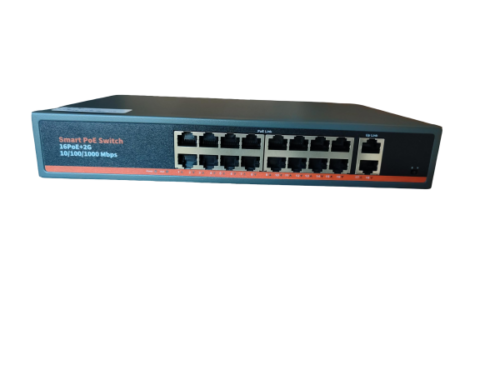 ExeLink SG1218TDP neupravljivi switch 16x10/100/1000 Base-T(POE/POE+),2x10/100/1000 Base-T porta