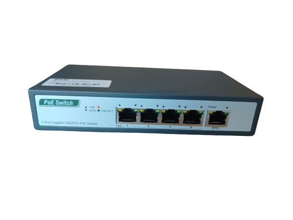 ExeLink SG1005TP(PD) neupravljivi switch 4x10/100/1000 Base-T(POE/POE+) 1x10/100/1000 Base-T(PD) porta - Image 2