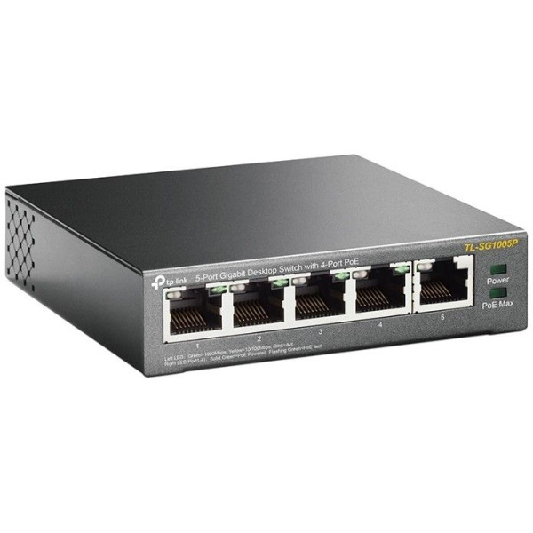 TP-Link SG1005P Mettal sa 4 PoE-Ports - Image 3