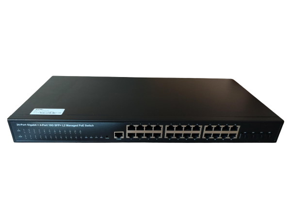 ExeLink SGX2528P upravljivi POE switch 24x10/100/1000 Base-T(POE/POE+), 4x1G/10 GE Base-X SFP+ porta, L2 - Image 3