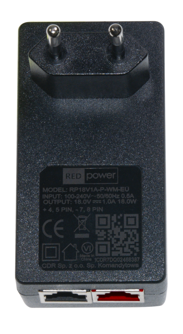 RED Power RP18V1A-P-WM-EU PoE adapter18V1A FE - Image 3