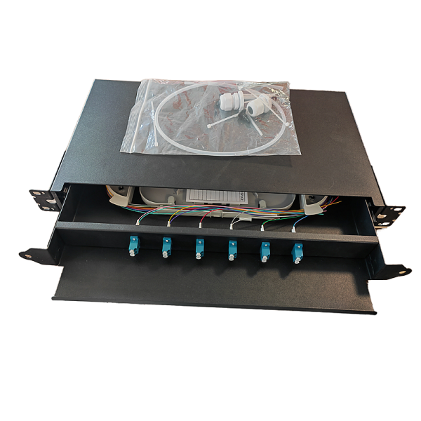 Optički patch panel sa 12 konektora LC/UPC sa kliznim mehanizmom 1 U - Image 3
