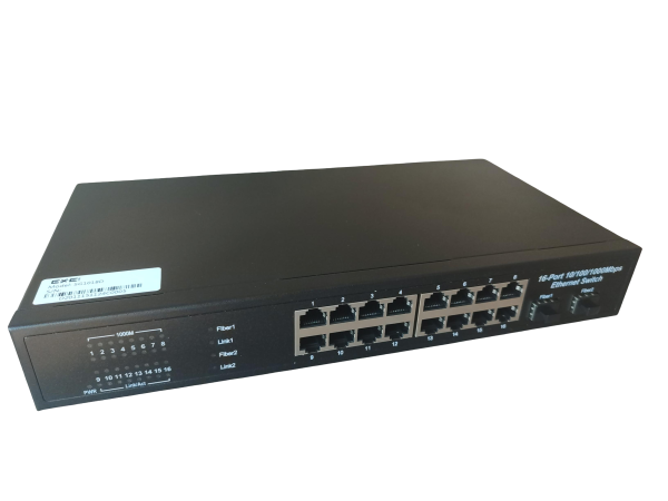 ExeLink SG1018D swich za Rack, 16x10/100/1000 Base-T, 2x1000 Base-X SFP porta - Image 2