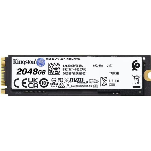 SSD M.2 2TB Kingston KC3000 NVMe PCle 4.0x4 - Image 3