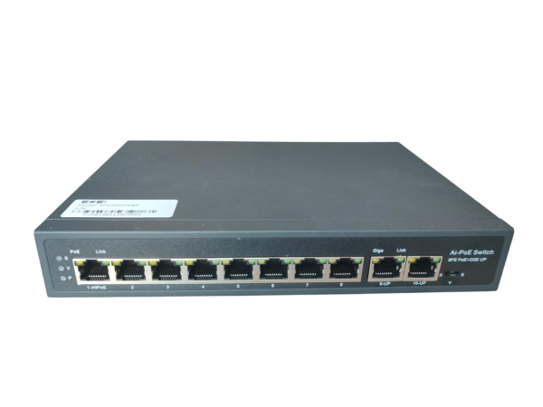 ExeLink SFG1010TUBP switch 1x10/100 Base-TX(POE++), 7x10/100 Base-TX(POE/POE+), 2x10/100/1000 Base-T