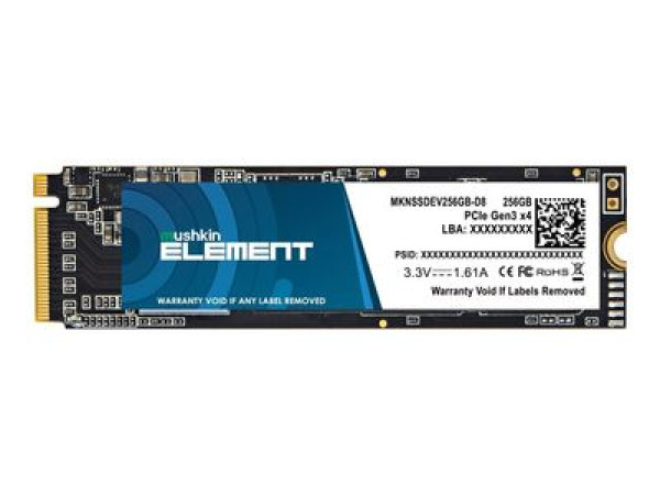 SSD Mushkin Element 256GB PCle 3.0 x4 NVMe