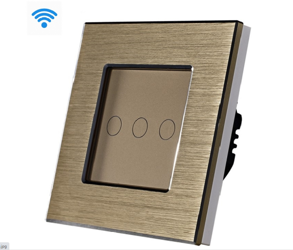 3G Wi-Fi pametni prekidači AL Zlatni (WIFI TOUCH SWITCH)