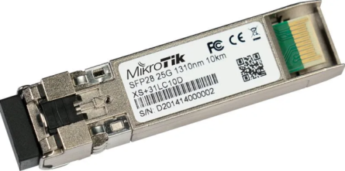 MikroTik XS+31LC10D SFP/SFP+/SFP28 module 1/10/25G single mode 10km 1310nm DDM