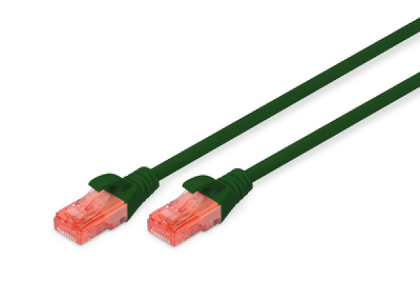 DK-1612-010/G patchcord kabl 6 U/UTP CCA 1m zeleni