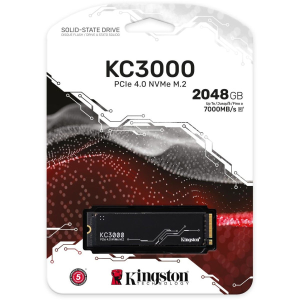 SSD M.2 2TB Kingston KC3000 NVMe PCle 4.0x4 - Image 2