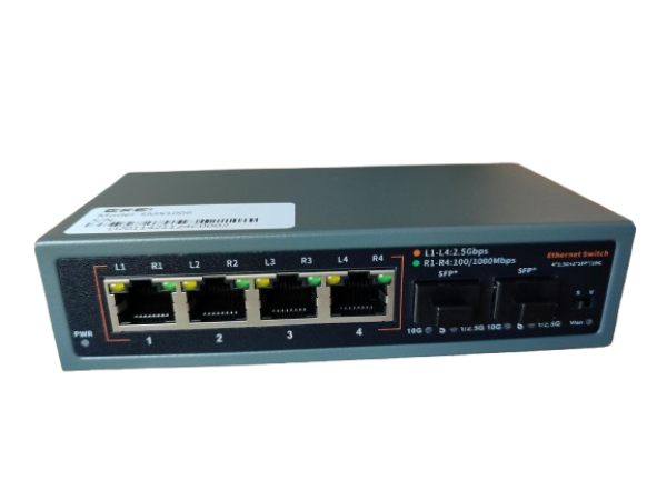 ExeLink SMX1006 switch 4x1/2.5G Base-T;2x1G/10 GE Base-X SFP+ porta - Image 2