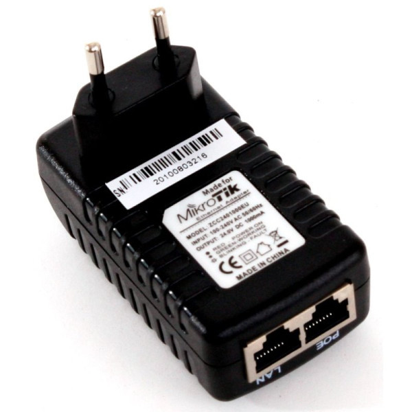 MiktoTik PoE adapter 24V 1A 24W za MikroTik RouterBOARD i ALIX - Image 2