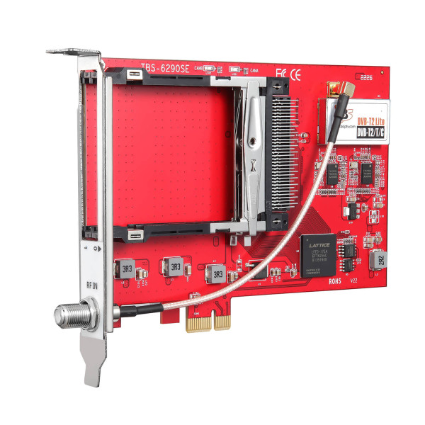 TBS6290SE DVB-T2/T/C Dual Tuner Dual CI PCIe Card - Image 4