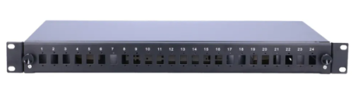 Extralink 24 Core, Patch panel, 24 port, black